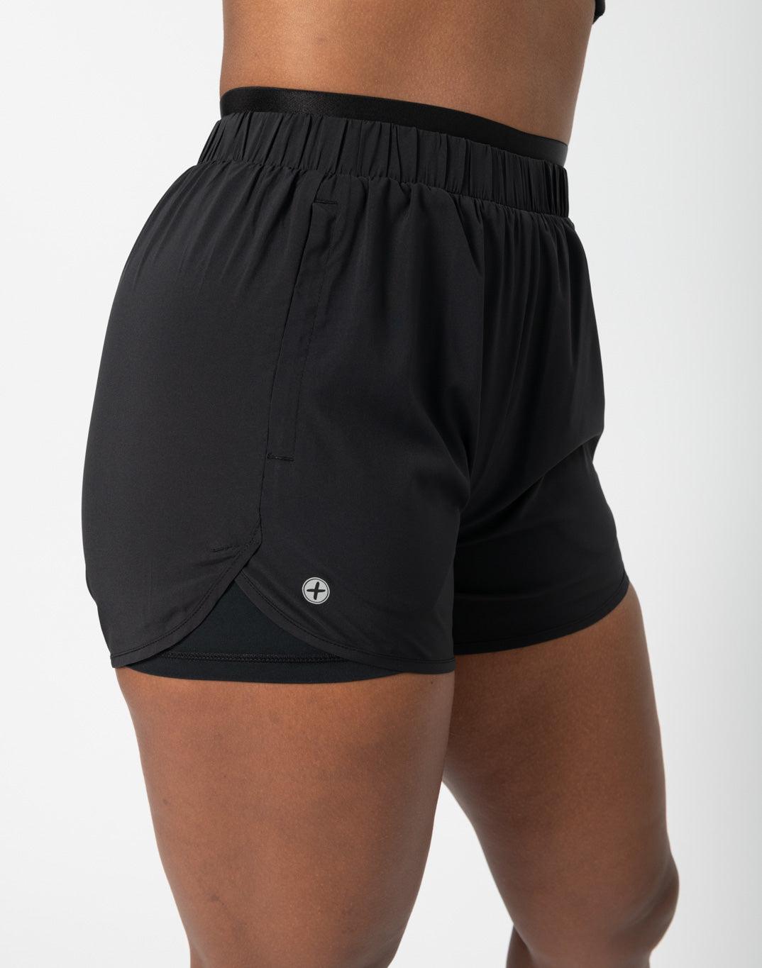 Relentless 2in1 3.5" Shorts in Black - Shorts - Gym+Coffee IE