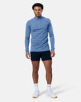Relentless 1/4 Zip in Oasis Blue
