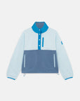 Snap Polar Fleece in Oasis Blue