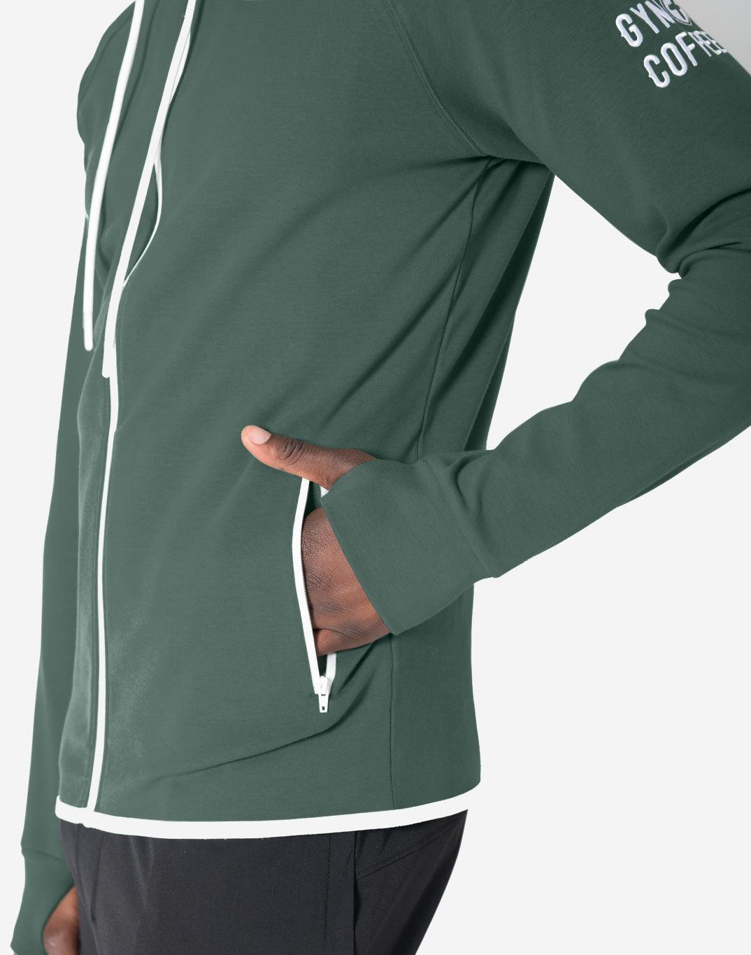 Chill Zip Hoodie in Fern Green - Hoodies - Gym+Coffee IE