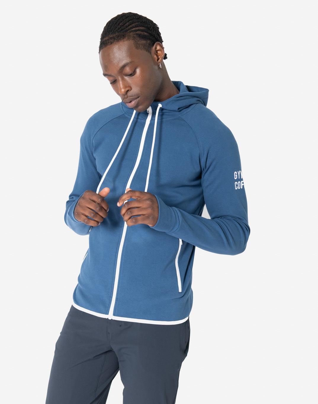 Chill Zip Hoodie in Silk Blue - Hoodies - Gym+Coffee IE