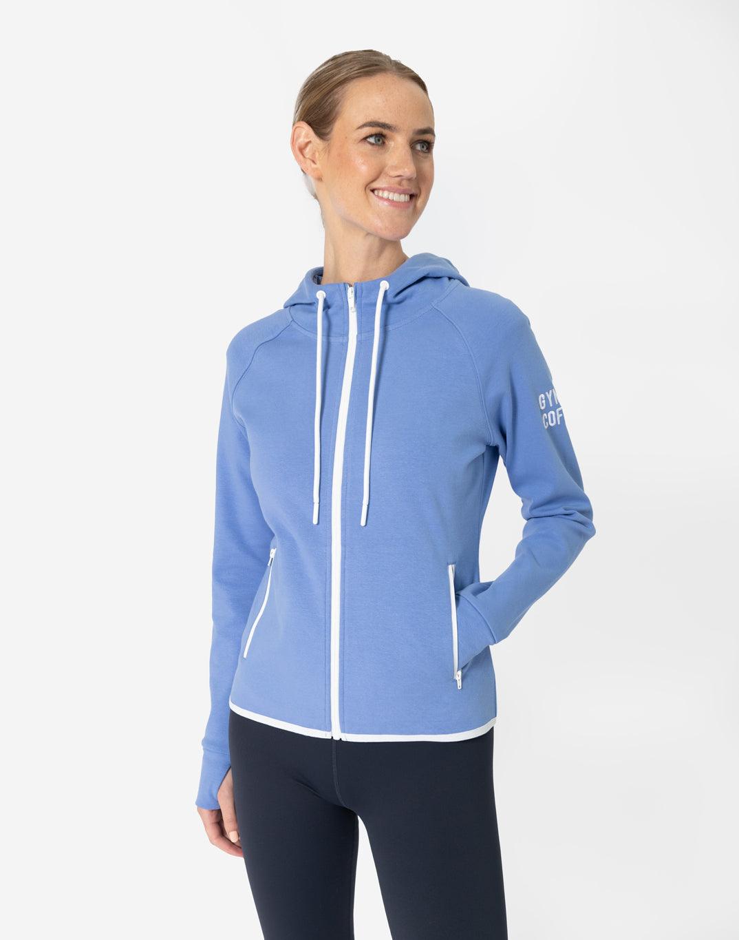 Chill Zip Hoodie in Misty Blue - Hoodies - Gym+Coffee IE