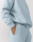 The Oversized Crew in Chalk Blue - Sweatshirts - Gym+Coffee IE