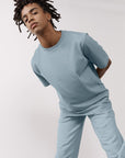 The Oversized Tee in Chalk Blue - T-Shirts - Gym+Coffee IE