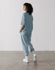 The Oversized Tee in Chalk Blue - T-Shirts - Gym+Coffee IE