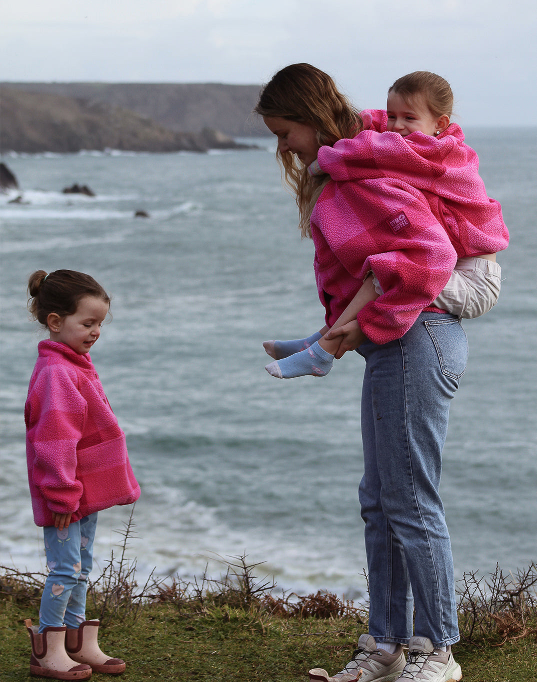 Kids Horizon Layer Up Pullover in Gingham Print