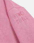 Snap Collar Sierra Sweatshirt in Pink Velvet
