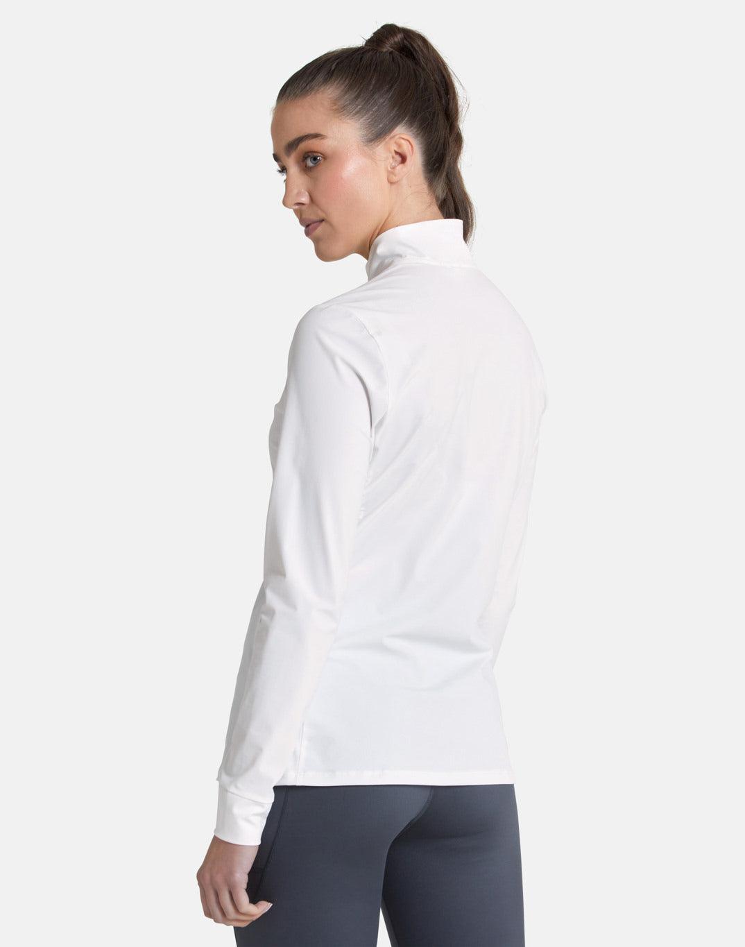 Adaptive 1/2 Zip in Striker White - Midlayer - Gym+Coffee IE