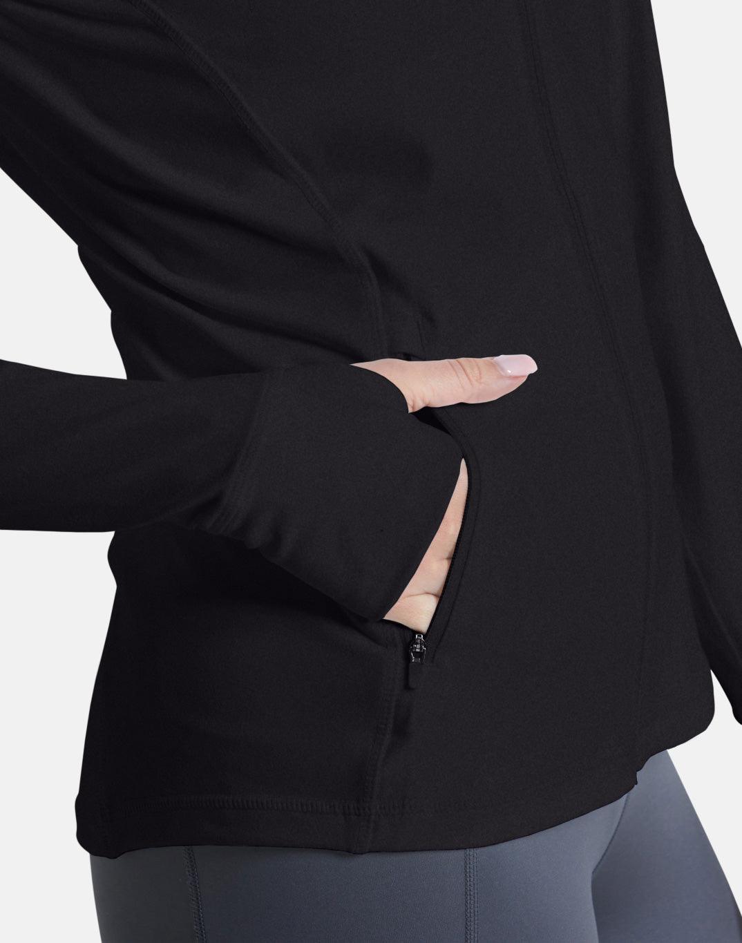 Adaptive Zip in Jet Black - Midlayer - Gym+Coffee IE