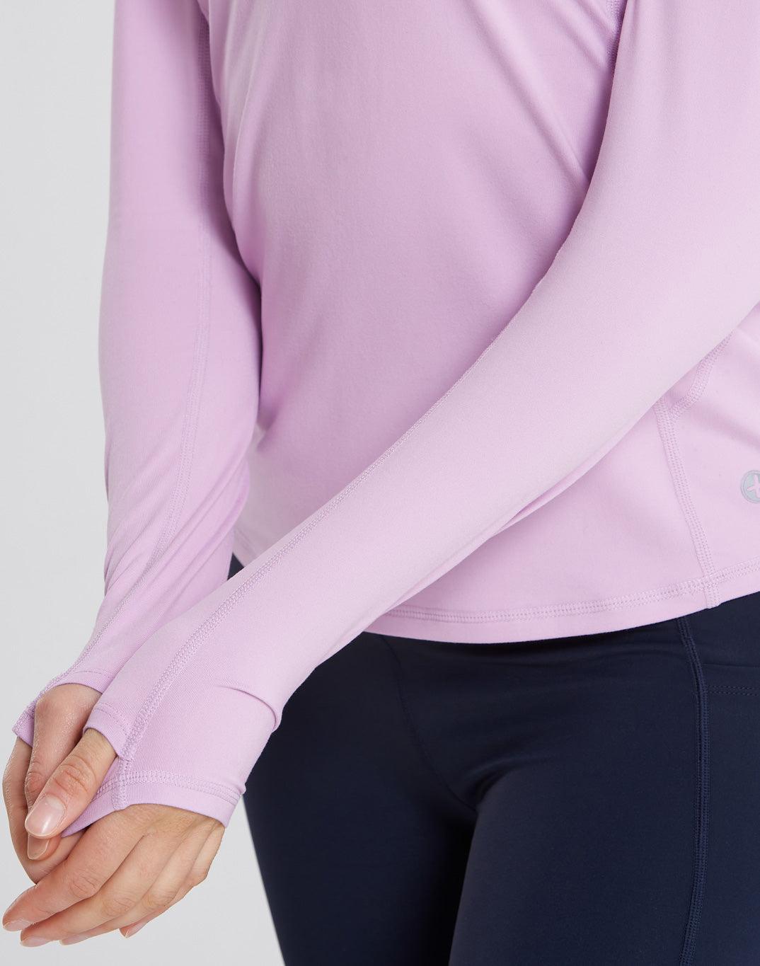 Advantage V-Neck Long Sleeve Tee in Orchid - Long Sleeves - Gym+Coffee IE