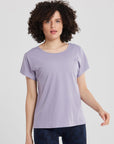 Breathe Open Back Tee in Lilac - T-Shirts - Gym+Coffee IE