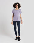 Breathe Open Back Tee in Lilac - T-Shirts - Gym+Coffee IE