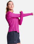 Celero Hooded Long Sleeve in Party Plum - Midlayer - Gym+Coffee IE