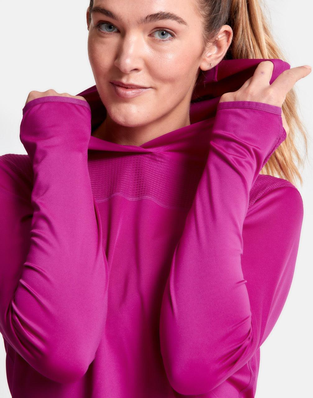 Celero Hooded Long Sleeve in Party Plum - Midlayer - Gym+Coffee IE