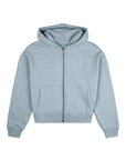 The Womens Full Zip Hoodie in Chalk Blue - Hoodies - Gym+Coffee IE