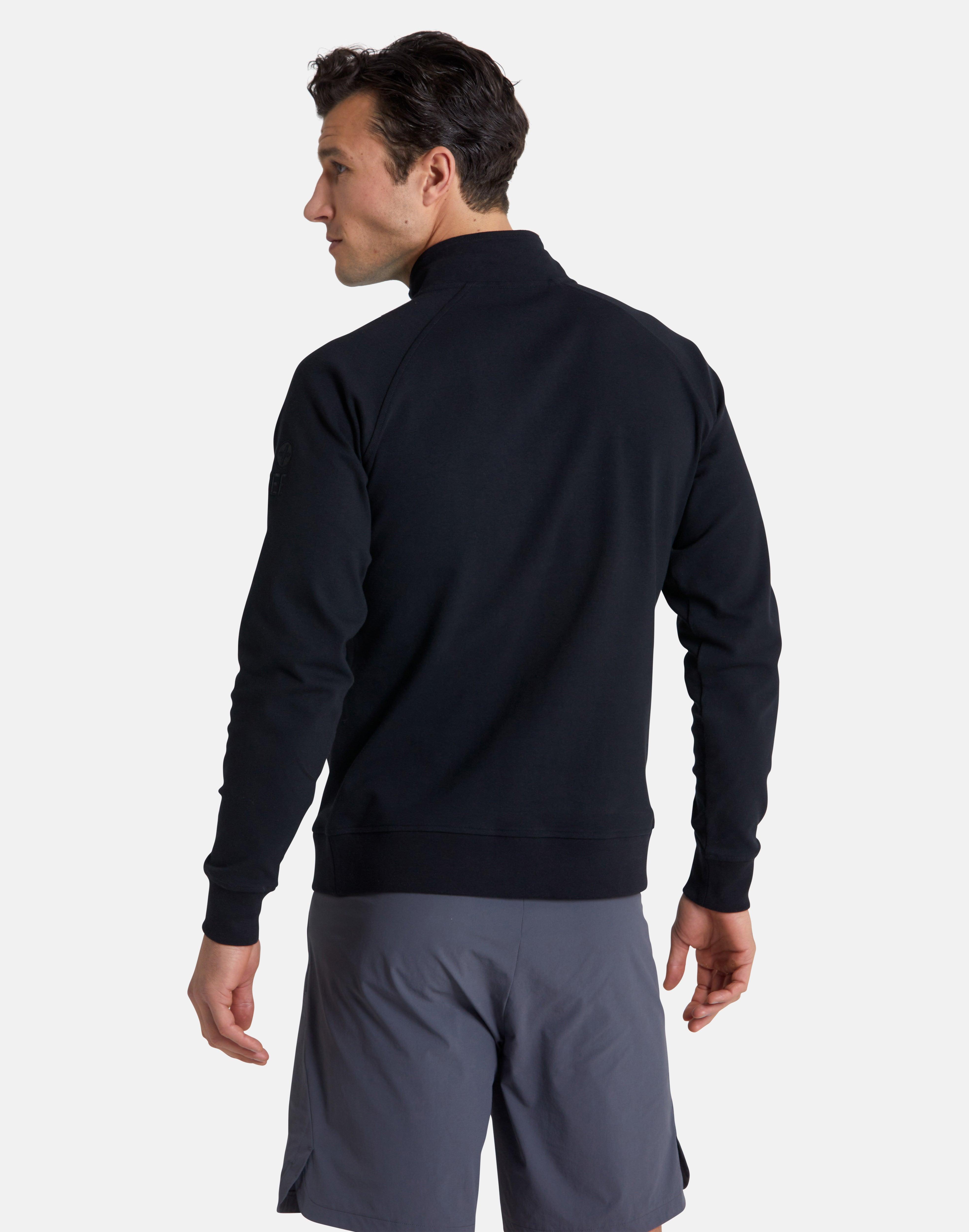 Essential Half Zip in Black - Sweatshirts - Gym+Coffee