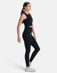 Lotus Chevron Legging in Black - Leggings - Gym+Coffee IE