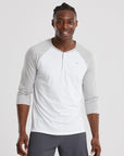 Henley Tee in Grey Marl - T-Shirts - Gym+Coffee IE