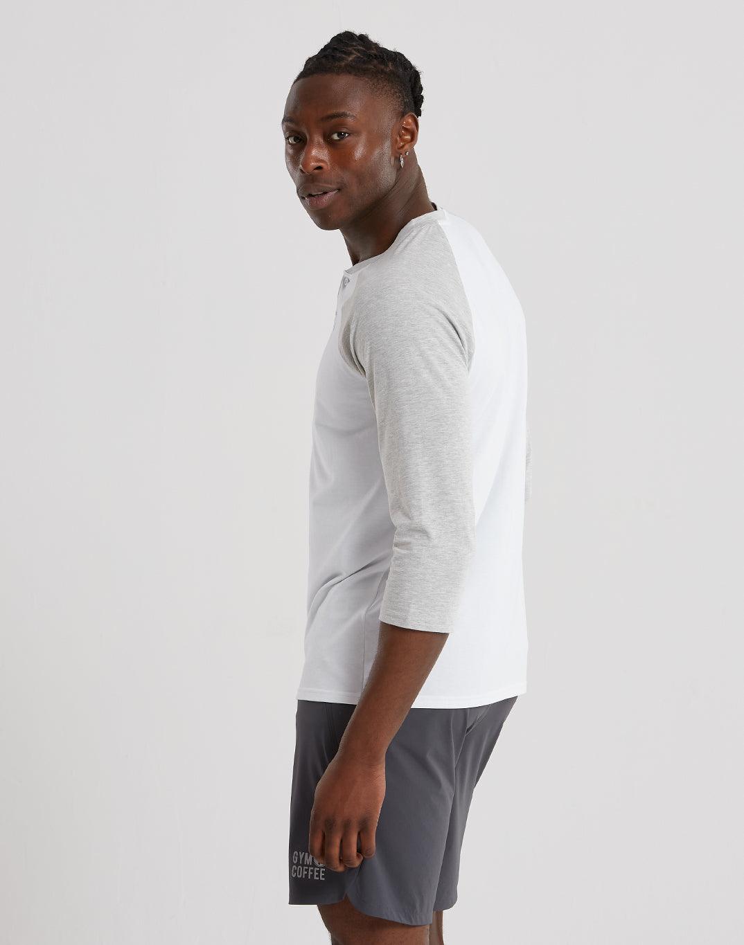 Henley Tee in Grey Marl - T-Shirts - Gym+Coffee IE