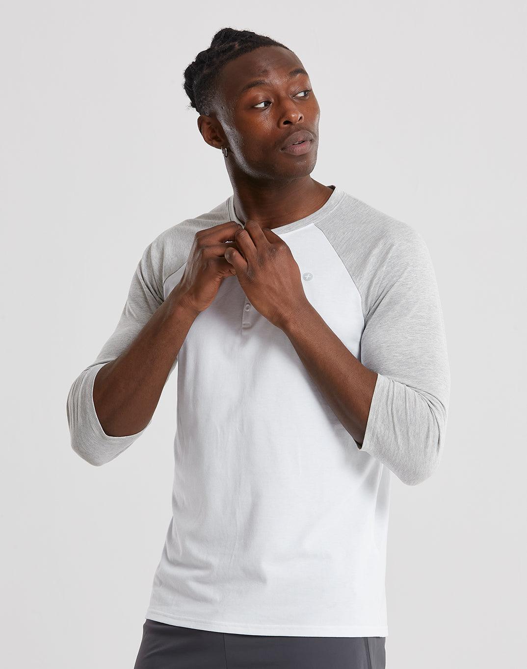 Henley Tee in Grey Marl - T-Shirts - Gym+Coffee IE