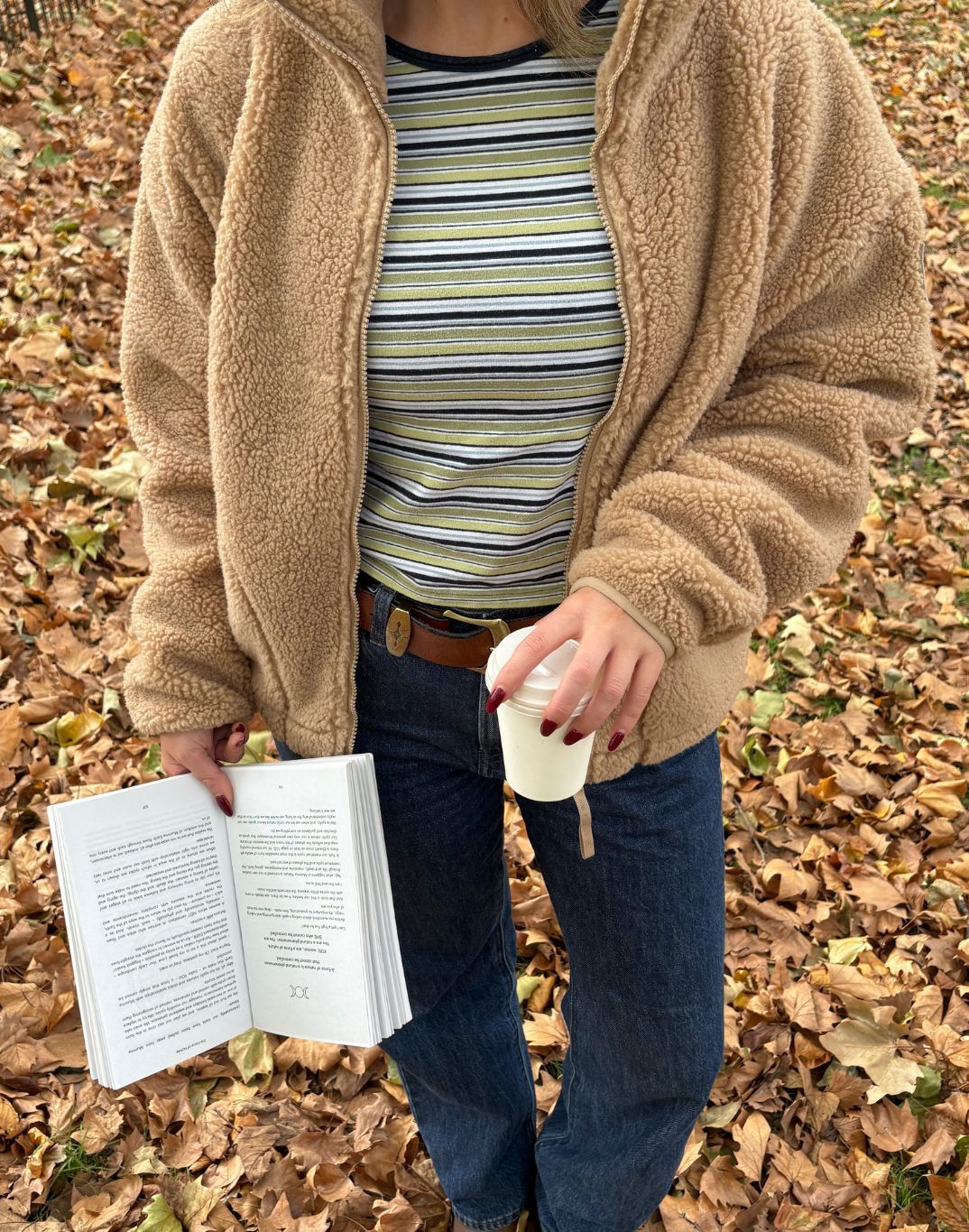 Industry High Collar Fleece Jacket in Sandstone