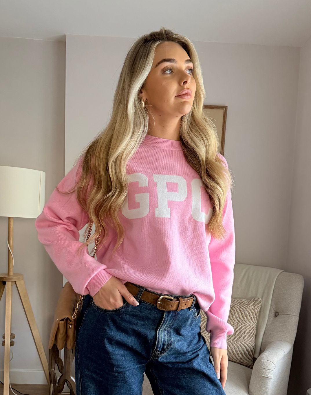 Knit Crew in Pink Blossom