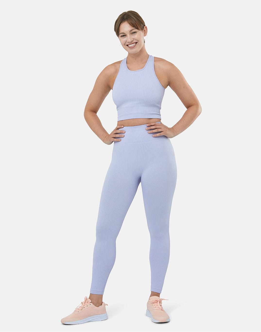 Lotus Rib Knit Legging in Lilac - Leggings - Gym+Coffee IE