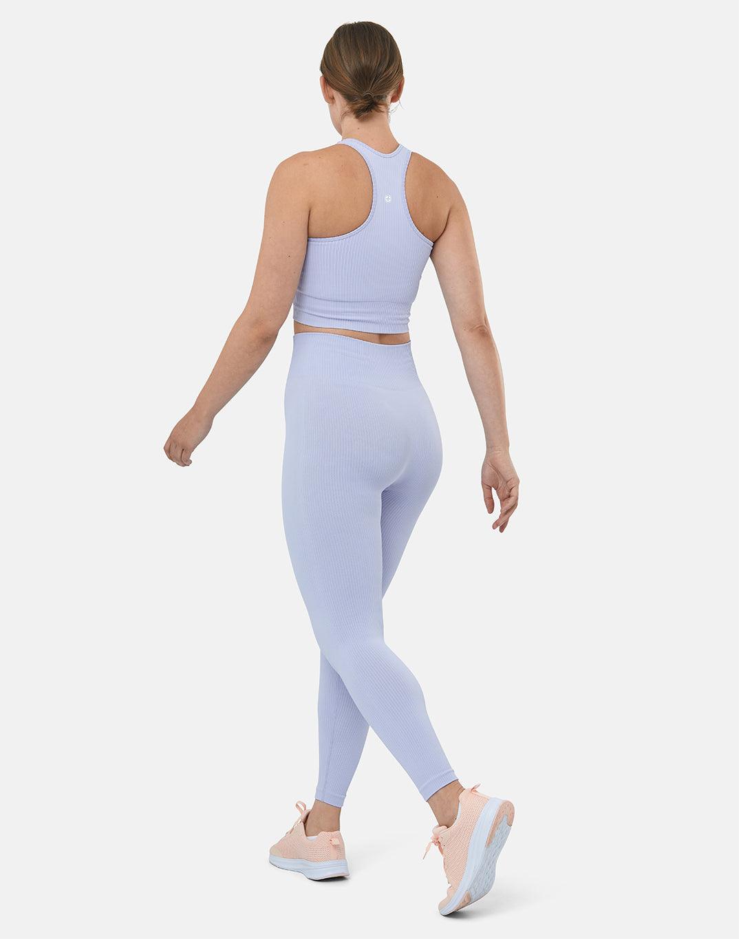 Lotus Rib Knit Legging in Lilac - Leggings - Gym+Coffee IE