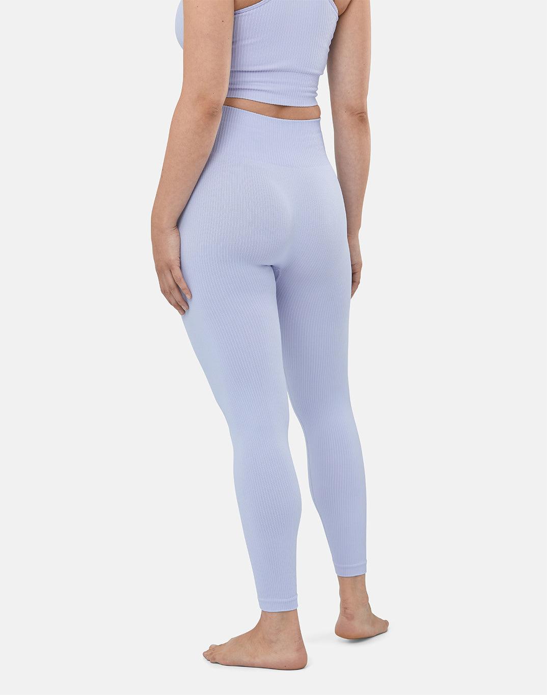 Lotus Rib Knit Legging in Lilac - Leggings - Gym+Coffee IE