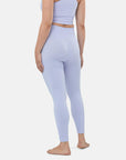 Lotus Rib Knit Legging in Lilac - Leggings - Gym+Coffee IE