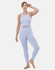 Lotus Rib Knit Legging in Lilac - Leggings - Gym+Coffee IE