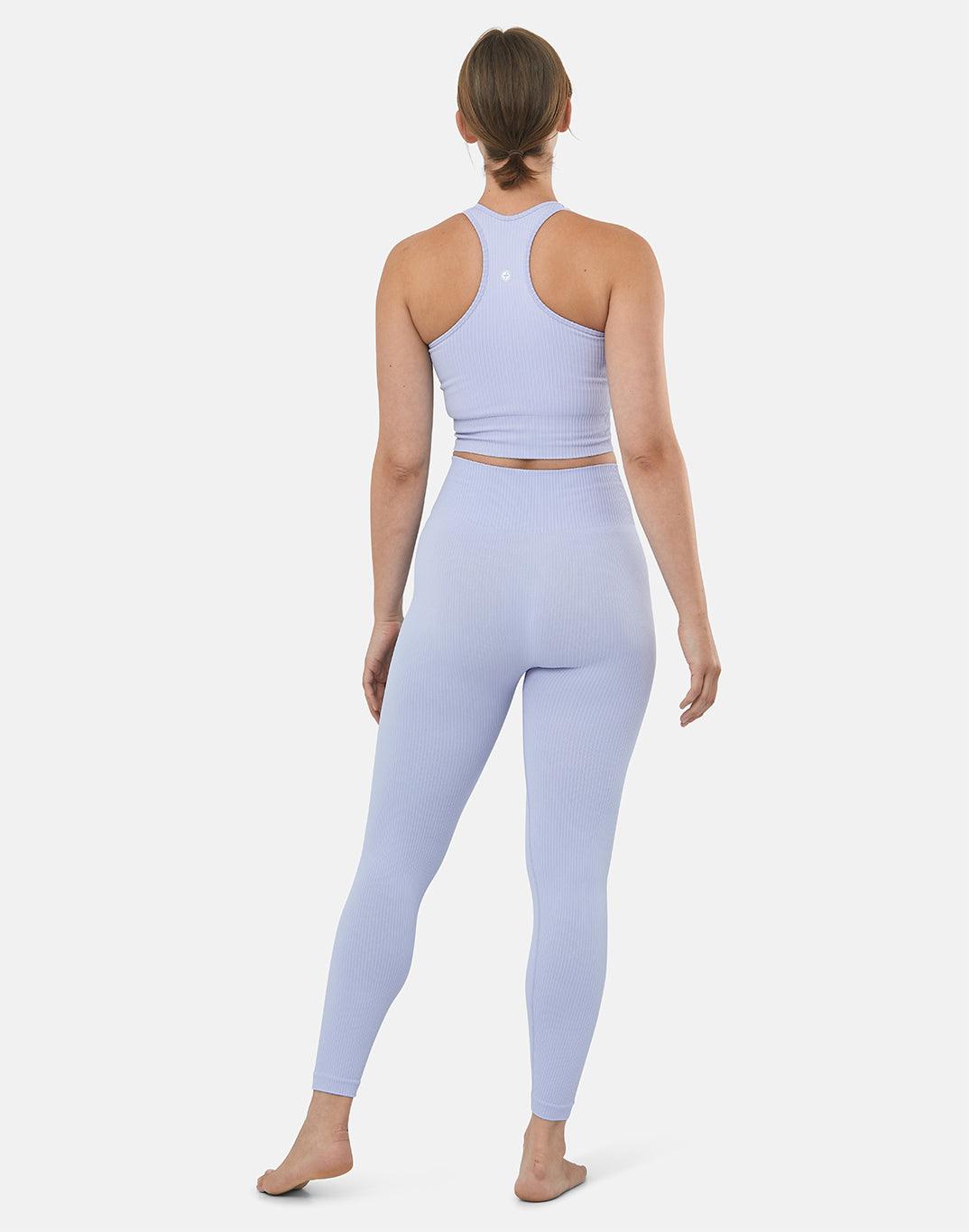 Lotus Rib Knit Legging in Lilac - Leggings - Gym+Coffee IE