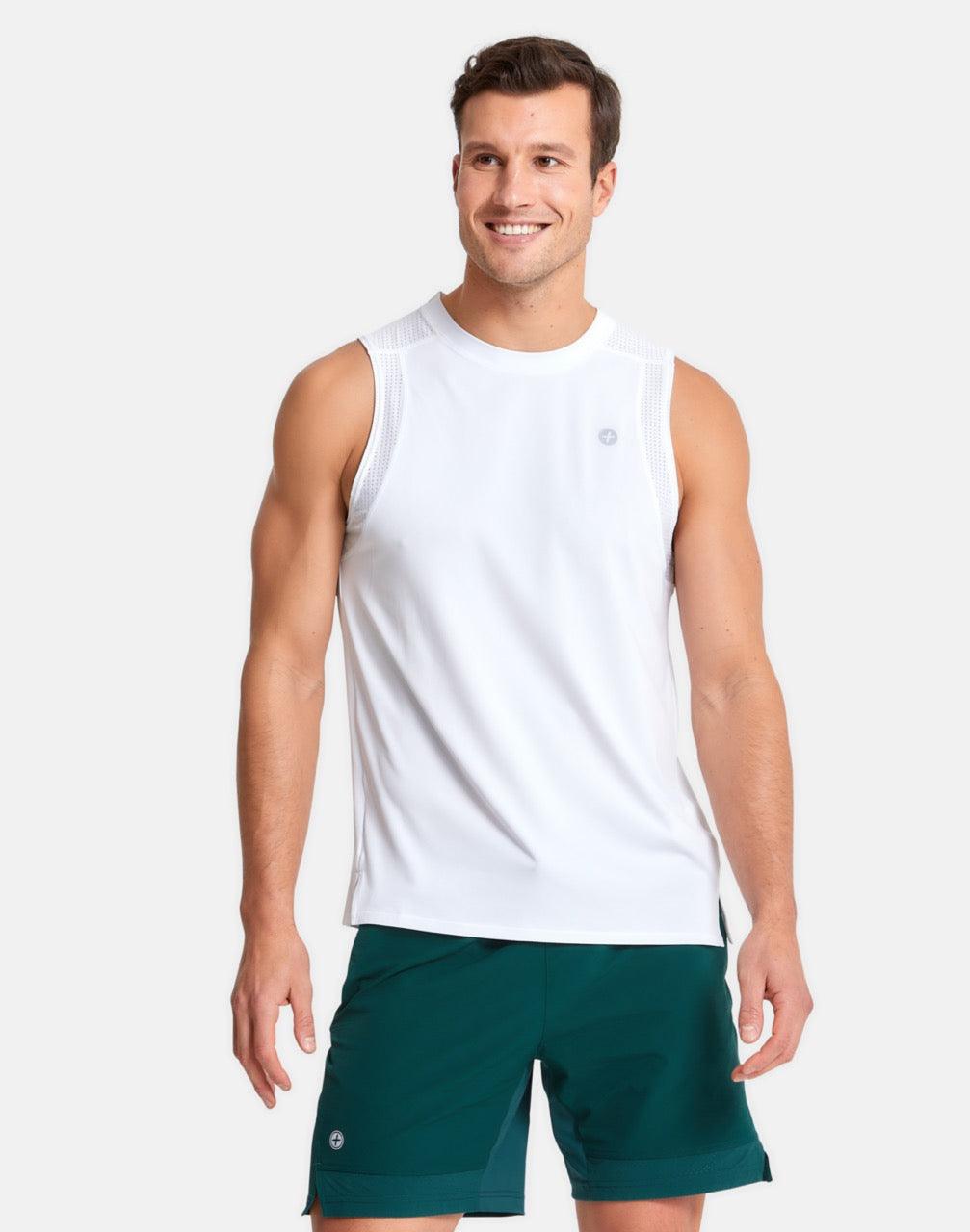 Men&#39;s Celero Vest in Striker White - Tanks - Gym+Coffee IE