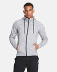 Mens Grey Fleck Hoodie - Hoodies - Gym+Coffee IE