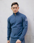 Chill Half Zip in Thunder Blue - Sweatshirts - Gym+Coffee IE