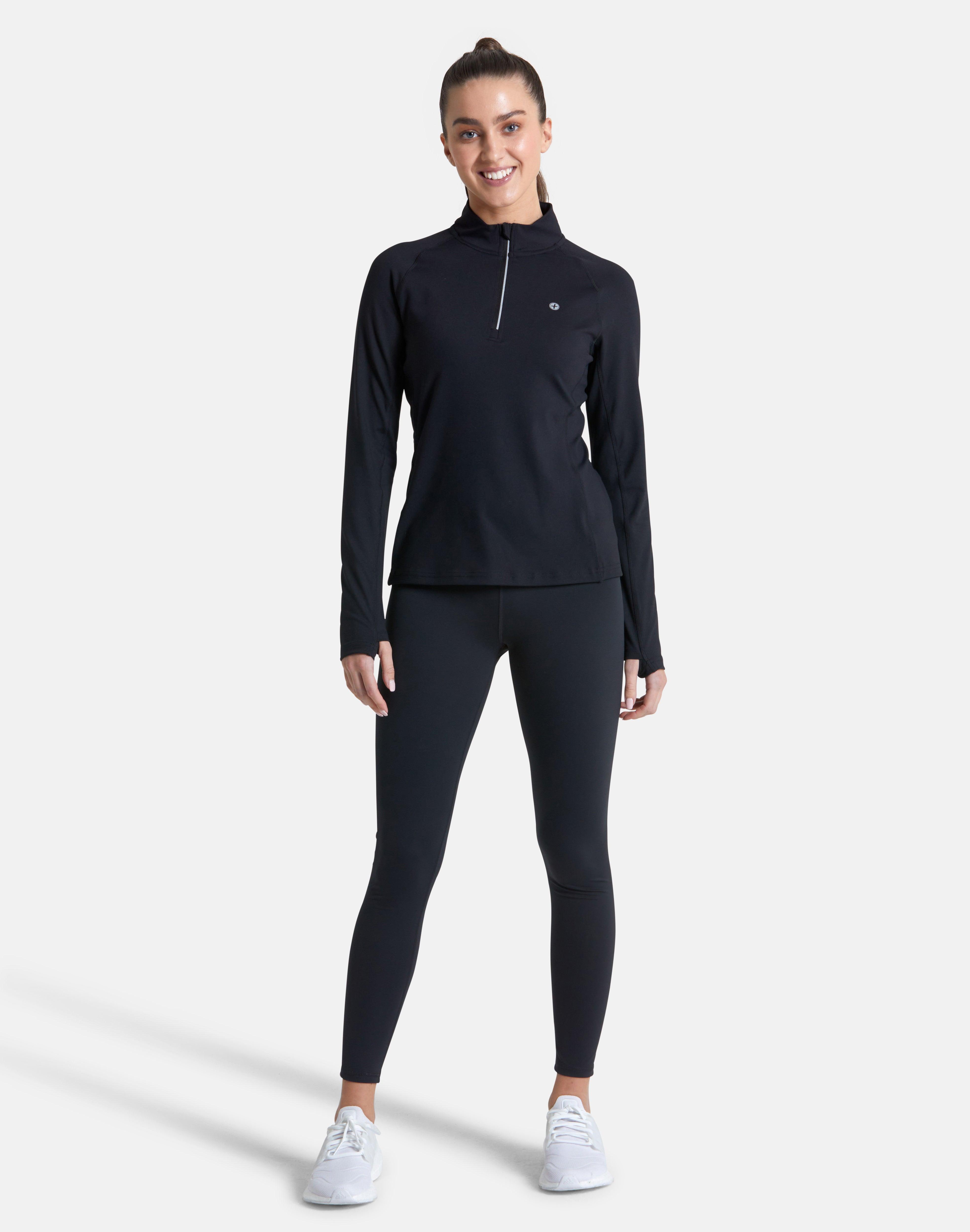 Relentless 1/4 Zip in Black - Midlayer - Gym+Coffee IE