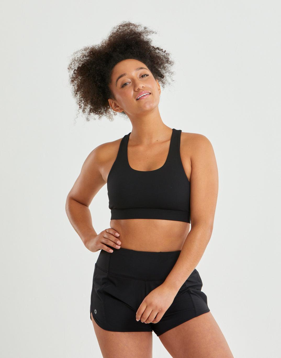 Swift Mesh Racer Bra in Black - Bras - Gym+Coffee IE