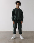 The Oversized Crew in Earth Green - Sweatshirts - Gym+Coffee IE