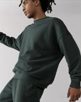 The Oversized Crew in Earth Green - Sweatshirts - Gym+Coffee IE