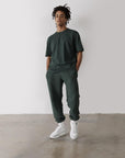 The Oversized Tee in Earth Green - T-Shirts - Gym+Coffee IE
