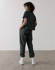 The Womens Crop Tee in Earth Green - T-Shirts - Gym+Coffee IE