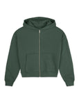 The Womens Full Zip Hoodie in Earth Green - Hoodies - Gym+Coffee IE