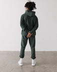 The Oversized Zip Hoodie in Earth Green - Hoodies - Gym+Coffee IE