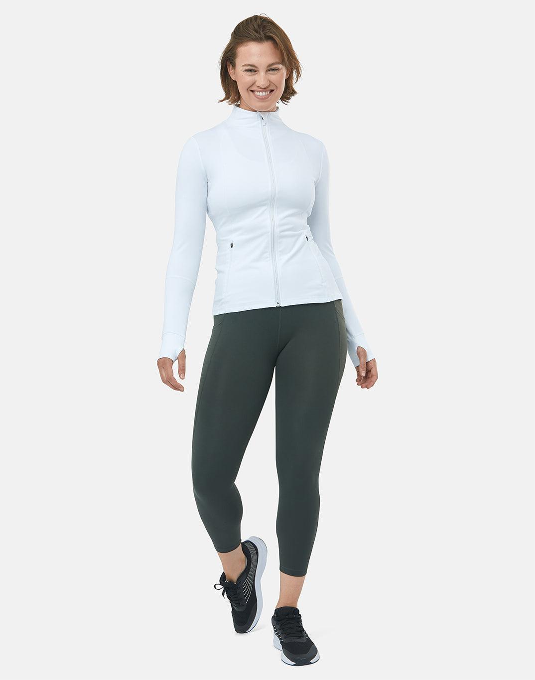 Upside Zip 2.0 in White - Mid Layer - Gym+Coffee IE