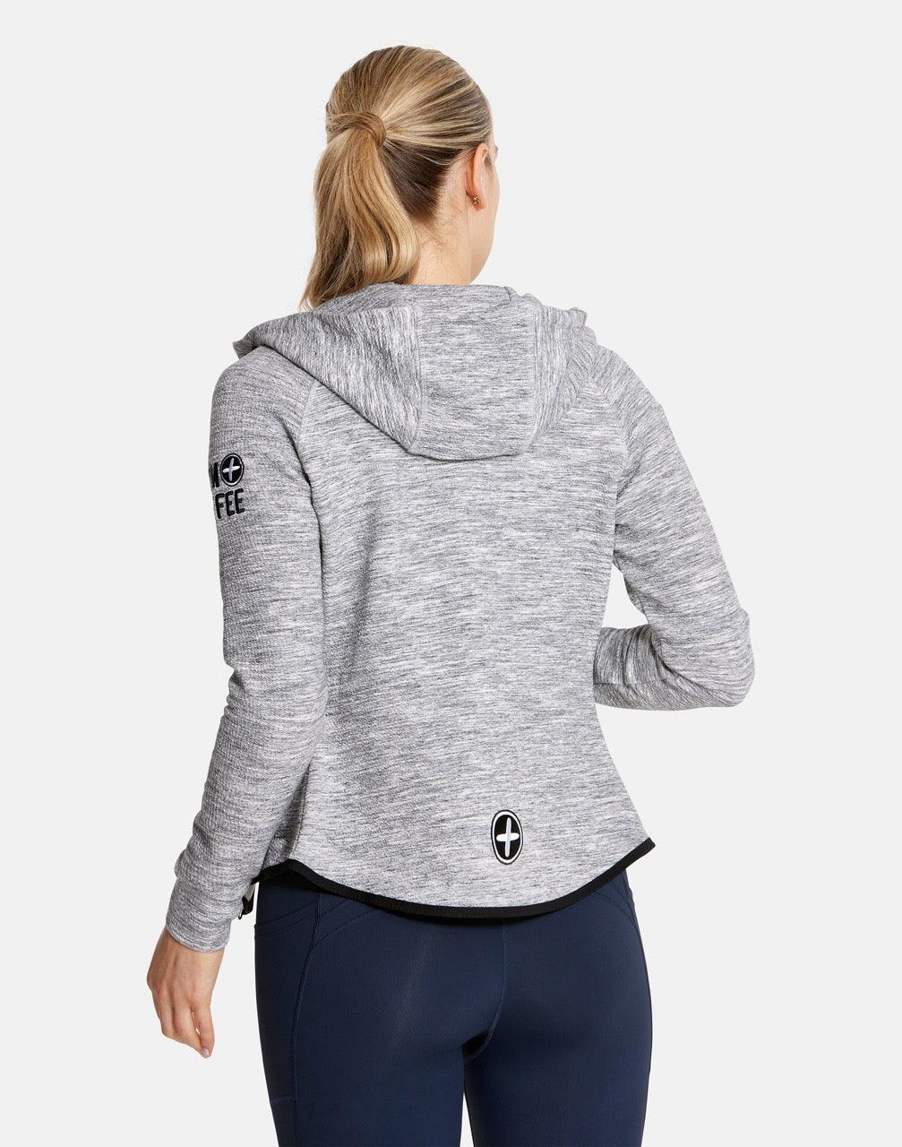 Womens Grey Fleck Hoodie - Hoodies - Gym+Coffee IE